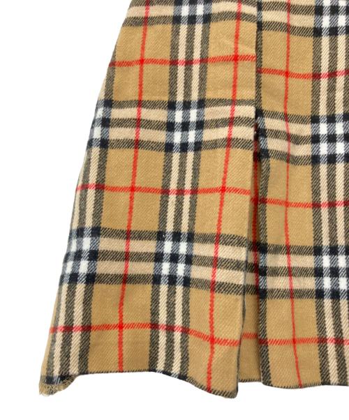 Burberry's（バーバリーズ）Burberry's (バーバリー) ショートラムウールスカート ベージュ サイズ:W25の古着・服飾アイテム