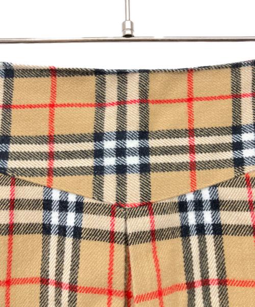 Burberry's（バーバリーズ）Burberry's (バーバリー) ショートラムウールスカート ベージュ サイズ:W25の古着・服飾アイテム