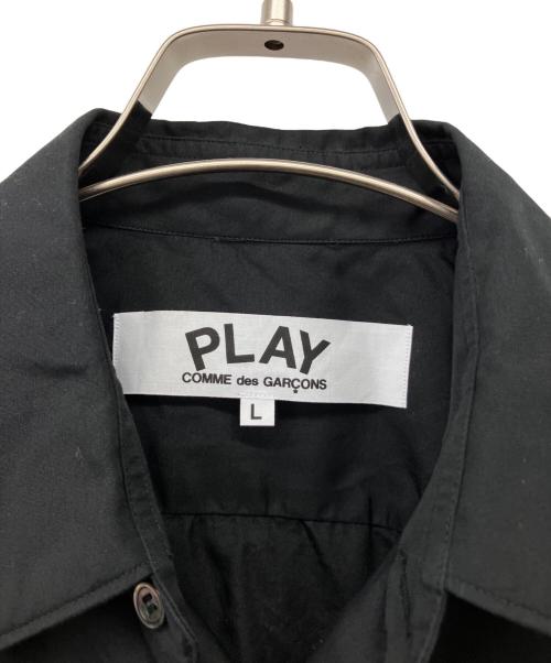PLAY COMME des GARCONS（プレイコムデギャルソン）PLAY COMME des GARCONS (プレイコムデギャルソン) Shirt With Red Emblem Black ブラック サイズ:Lの古着・服飾アイテム