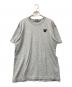 PLAY COMME des GARCONS（プレイコムデギャルソン）の古着「ワッペン付ラウンドネックTシャツ」｜グレー