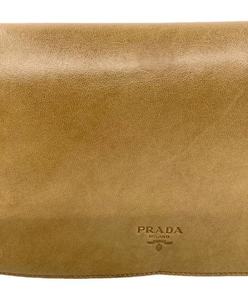 PRADA（プラダ）PRADA (プラダ) OLD PRADA　プラチェーン ショルダーバッグ ベージュの古着・服飾アイテム