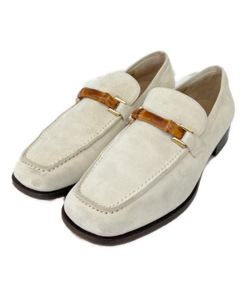 GUCCI（グッチ）GUCCI (グッチ) MOCASSINO PELLE MORS スウェード バンブー ベージュ サイズ:36の古着・服飾アイテム