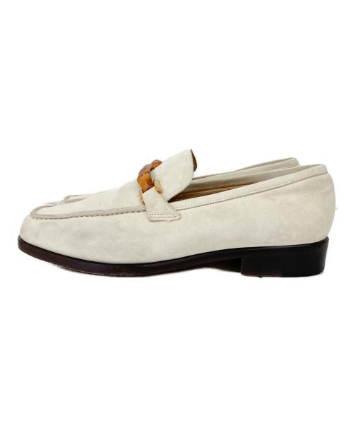 GUCCI（グッチ）GUCCI (グッチ) MOCASSINO PELLE MORS スウェード バンブー ベージュ サイズ:36の古着・服飾アイテム