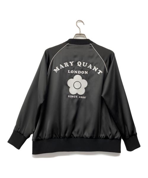MARY QUANT（マリークヮント）MARY QUANT (マリークヮント) ロゴ刺繍スカジャン ブラック サイズ:Mの古着・服飾アイテム