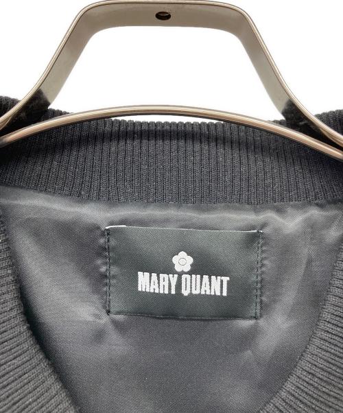 MARY QUANT（マリークヮント）MARY QUANT (マリークヮント) ロゴ刺繍スカジャン ブラック サイズ:Mの古着・服飾アイテム