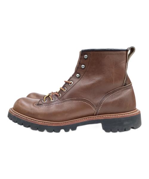 RED WING（レッドウィング）RED WING (レッドウィング) LINEMAN LUG ブラウン サイズ:25.5cmの古着・服飾アイテム