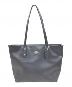COACHコーチ）の古着「シティ　トートバッグ」｜ブラック