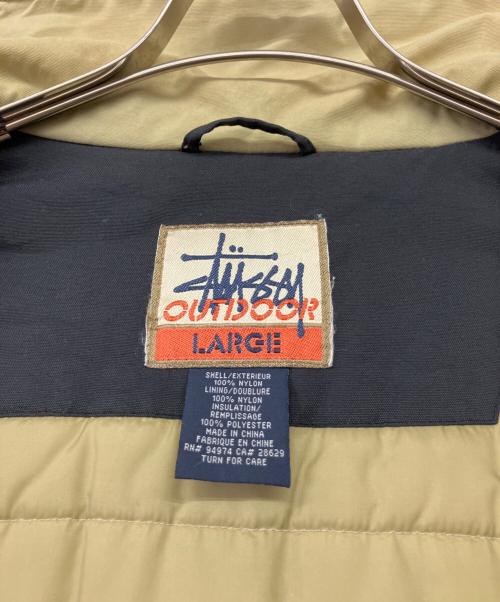 stussy（ステューシー）stussy (ステューシー) 90s stussy OUTDOOR 中綿ジャケット ブラック サイズ:Lの古着・服飾アイテム