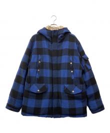 APPLEBUM（アップルバム）の古着「MASS VS COREフーデッドジャケット」｜ブルー×ブラック
