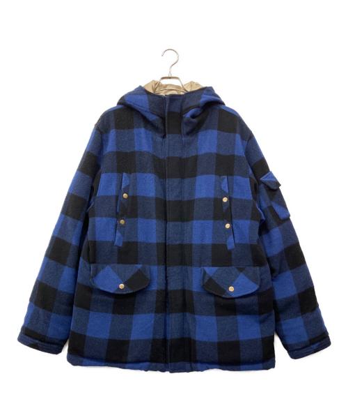 APPLEBUM（アップルバム）APPLEBUM (アップルバム) MASS VS COREフーデッドジャケット ブルー×ブラック サイズ:XLの古着・服飾アイテム