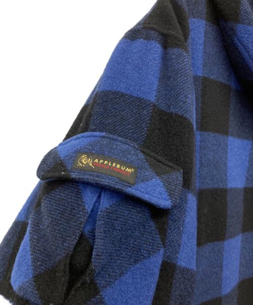 APPLEBUM（アップルバム）APPLEBUM (アップルバム) MASS VS COREフーデッドジャケット ブルー×ブラック サイズ:XLの古着・服飾アイテム