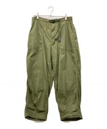 THE NORTHFACE PURPLELABEL（ザ・ノースフェイス パープルレーベル）の古着「Ripstop Wide Cropped Pants」｜カーキ