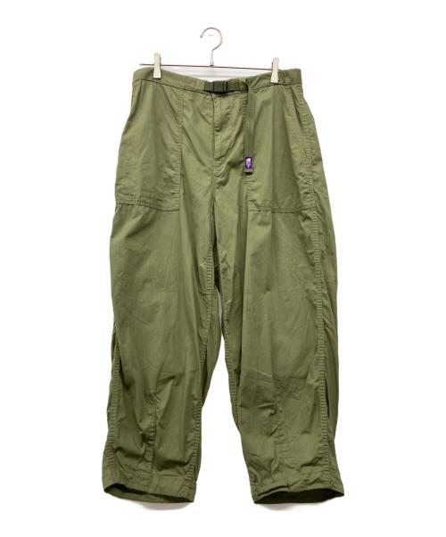 THE NORTHFACE PURPLELABEL（ザ・ノースフェイス パープルレーベル）THE NORTHFACE PURPLELABEL (ザ・ノースフェイス パープルレーベル) Ripstop Wide Cropped Pants カーキ サイズ:86(W34)の古着・服飾アイテム