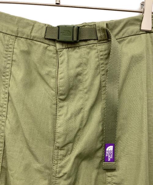 THE NORTHFACE PURPLELABEL（ザ・ノースフェイス パープルレーベル）THE NORTHFACE PURPLELABEL (ザ・ノースフェイス パープルレーベル) Ripstop Wide Cropped Pants カーキ サイズ:86(W34)の古着・服飾アイテム