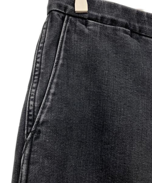 THE NORTHFACE PURPLELABEL（ザ・ノースフェイス パープルレーベル）THE NORTHFACE PURPLELABEL (ザ・ノースフェイス パープルレーベル) Webbing Belt Denim Wide Tapered Pants ブラック サイズ:81cm(W32)の古着・服飾アイテム