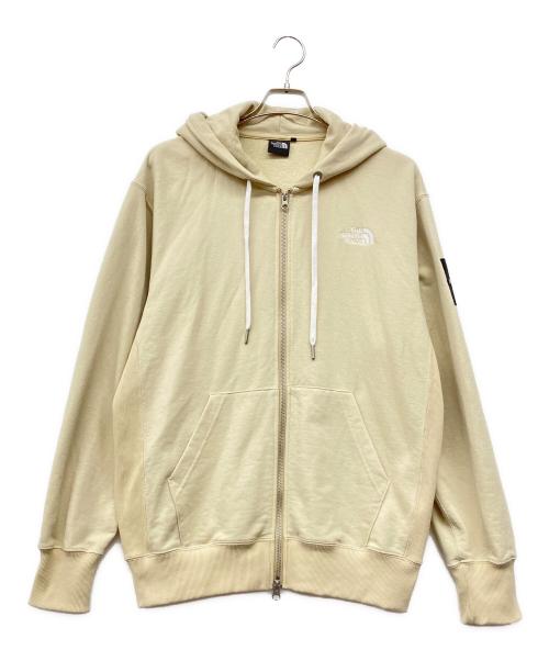 THE NORTH FACE（ザ ノース フェイス）THE NORTH FACE (ザ ノース フェイス) Square Logo Full Zip ベージュ サイズ:XLの古着・服飾アイテム