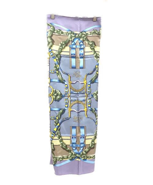 HERMES（エルメス）HERMES (エルメス) カレ90　Grand Manege(大調教術) パープルの古着・服飾アイテム