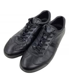 中古・古着通販】PRADA (プラダ) スエードスニーカー ブラック サイズ