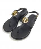 TORY BURCHトリーバーチ）の古着「Tストラップ トングサンダル」｜ブラック