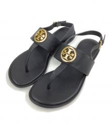 TORY BURCH（トリーバーチ）の古着「Tストラップ トングサンダル」｜ブラック