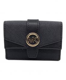 MICHAEL KORS（マイケル・コース）の古着「3つ折り財布」｜ブラック