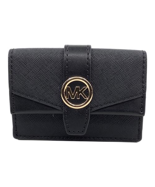 MICHAEL KORS（マイケル・コース）MICHAEL KORS (マイケル・コース) 3つ折り財布 ブラックの古着・服飾アイテム