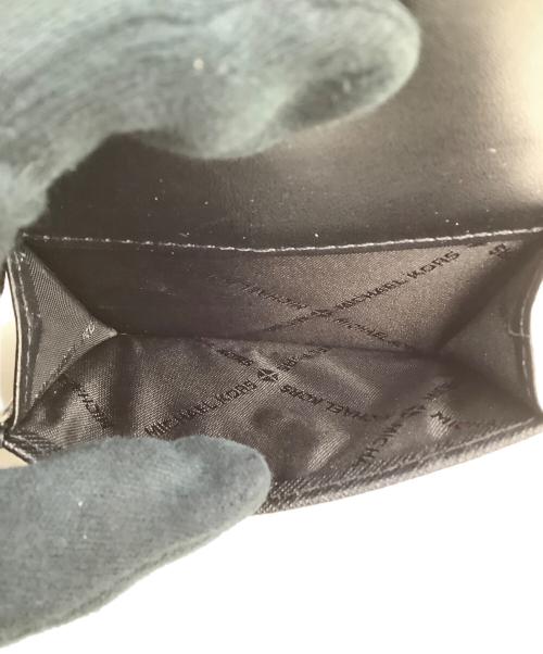 MICHAEL KORS（マイケル・コース）MICHAEL KORS (マイケル・コース) 3つ折り財布 ブラックの古着・服飾アイテム