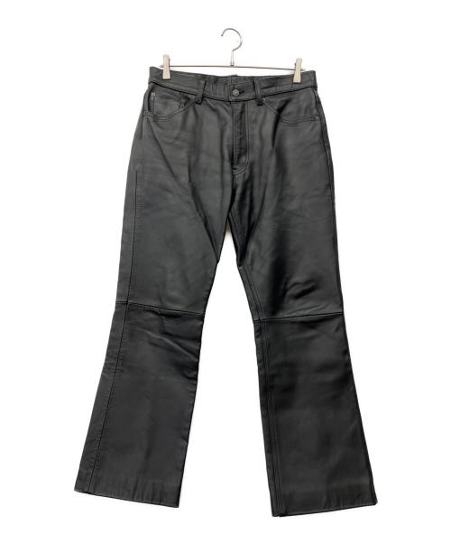 LEVI'S（リーバイス）LEVI'S (リーバイス) レザーパンツ ブラック サイズ:86cm(W34)の古着・服飾アイテム