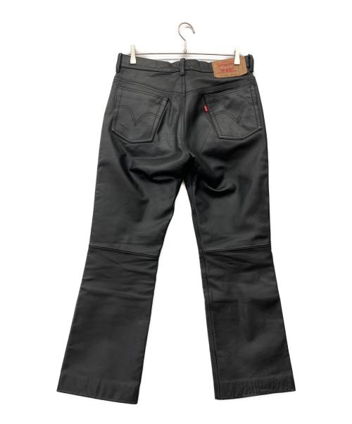 LEVI'S（リーバイス）LEVI'S (リーバイス) レザーパンツ ブラック サイズ:86cm(W34)の古着・服飾アイテム