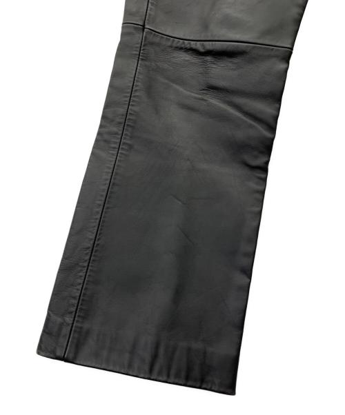 LEVI'S（リーバイス）LEVI'S (リーバイス) レザーパンツ ブラック サイズ:86cm(W34)の古着・服飾アイテム