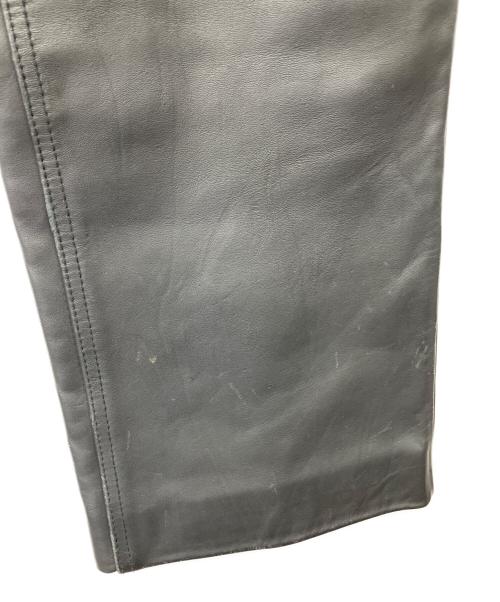 LEVI'S（リーバイス）LEVI'S (リーバイス) レザーパンツ ブラック サイズ:86cm(W34)の古着・服飾アイテム