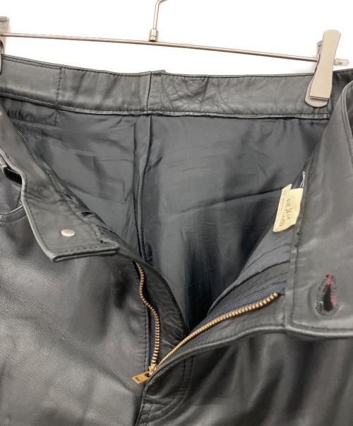 LEVI'S（リーバイス）LEVI'S (リーバイス) レザーパンツ ブラック サイズ:86cm(W34)の古着・服飾アイテム