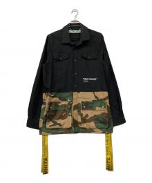 OFFWHITE（オフホワイト）の古着「切替フィールドジャケット」｜ブラック