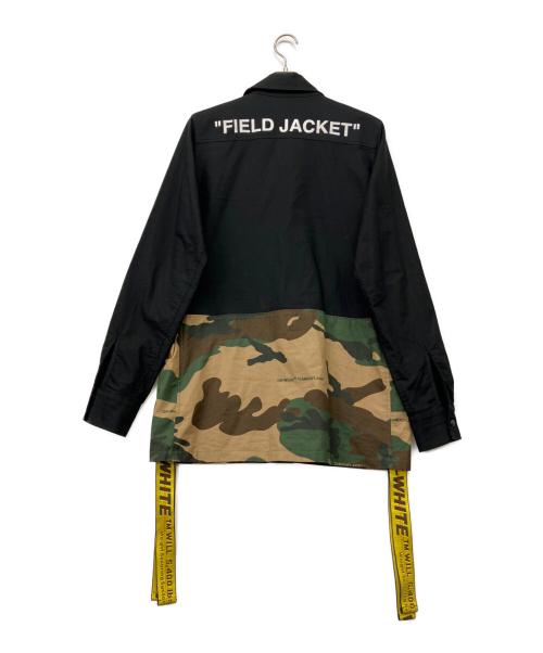 OFFWHITE（オフホワイト）OFFWHITE (オフホワイト) 切替フィールドジャケット ブラック サイズ:Sの古着・服飾アイテム