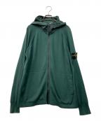 STONE ISLANDストーンアイランド）の古着「フードジップアップカーディガン」｜グリーン
