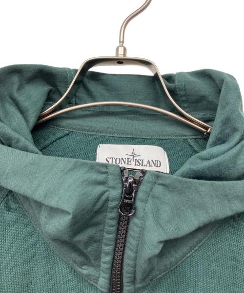 STONE ISLAND（ストーンアイランド）STONE ISLAND (ストーンアイランド) フードジップアップカーディガン グリーン サイズ:Lの古着・服飾アイテム