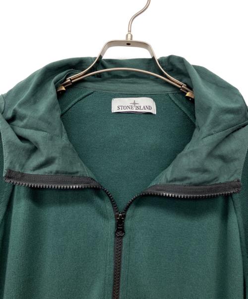 STONE ISLAND（ストーンアイランド）STONE ISLAND (ストーンアイランド) フードジップアップカーディガン グリーン サイズ:Lの古着・服飾アイテム