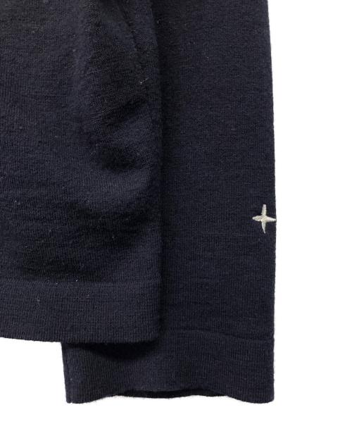 STONE ISLAND（ストーンアイランド）STONE ISLAND (ストーンアイランド) Stellina Knit Zip Cardigan ネイビー サイズ:Lの古着・服飾アイテム
