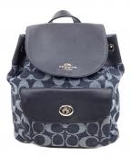 COACHコーチ）の古着「ビリー バッグパック デニム」｜ネイビー
