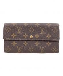LOUIS VUITTON（ルイ ヴィトン）の古着「ポシェット・ポルトモネ クレディ」｜ブラウン