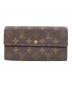LOUIS VUITTON（ルイ ヴィトン）の古着「ポシェット・ポルトモネ クレディ」｜ブラウン