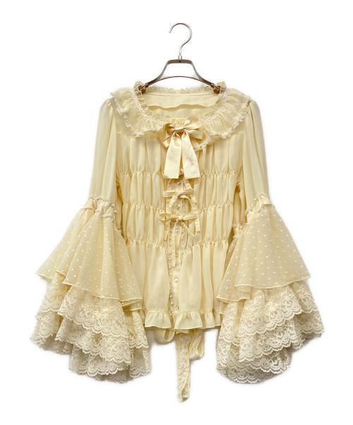 Metamorphose（メタモルフォーゼ）Metamorphose (メタモルフォーゼ) 長袖ブラウス アイボリー サイズ:1の古着・服飾アイテム
