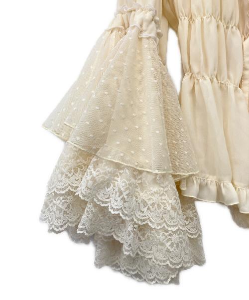 Metamorphose（メタモルフォーゼ）Metamorphose (メタモルフォーゼ) 長袖ブラウス アイボリー サイズ:1の古着・服飾アイテム