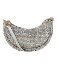 Kate Spade（ケイトスペード）の古着「Smile Tweed Small Crossbody」｜シルバー