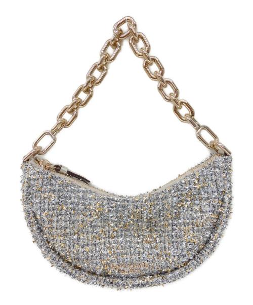 Kate Spade（ケイトスペード）Kate Spade (ケイトスペード) Smile Tweed Small Crossbody シルバーの古着・服飾アイテム