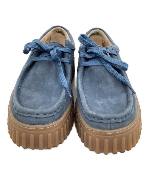 CLARKS（クラークス）CLARKS (クラークス) Torhill Bee BLUE NUBUCK サイズ:UK3　1/2の古着・服飾アイテム