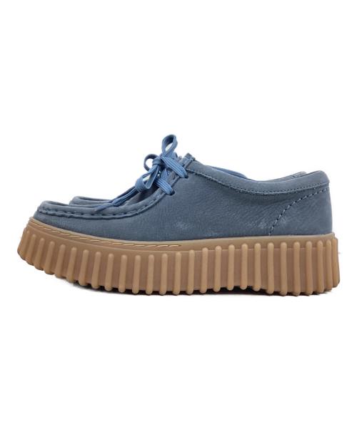 CLARKS（クラークス）CLARKS (クラークス) Torhill Bee BLUE NUBUCK サイズ:UK3　1/2の古着・服飾アイテム
