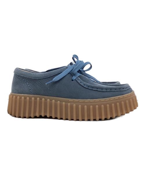 CLARKS（クラークス）CLARKS (クラークス) Torhill Bee BLUE NUBUCK サイズ:UK3　1/2の古着・服飾アイテム