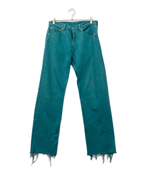 LEVI'S（リーバイス）LEVI'S (リーバイス) 90’s米国製501デニムパンツ ターコイズ サイズ:81cm(W32)の古着・服飾アイテム
