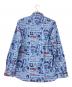 Hysteric Glamour (ヒステリックグラマー) Courtney Love/OPEN24H総柄長袖SH インディゴ サイズ:L 未使用品：16000円